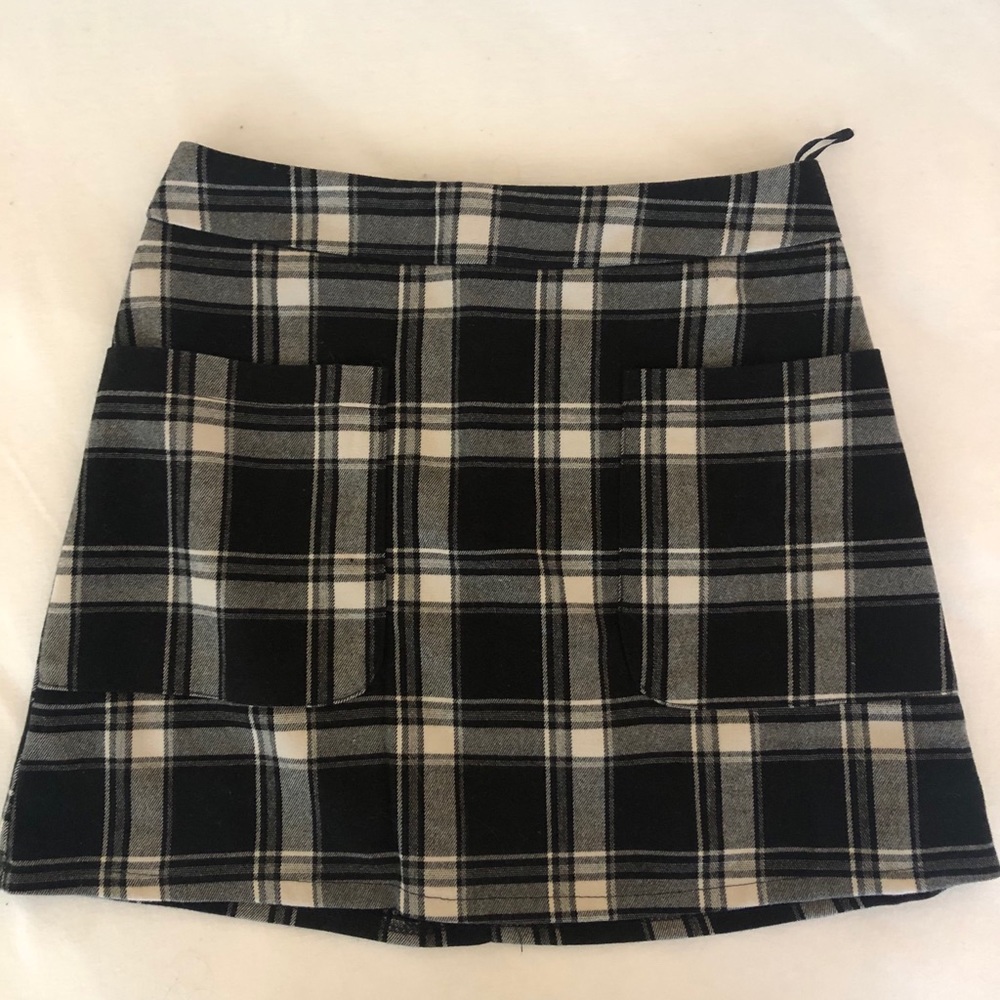 LF plaid mini skirt